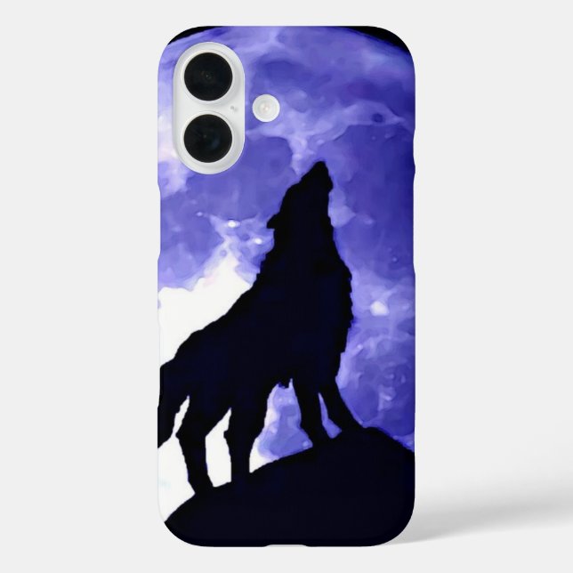 Howling Wolf & Fullmoon Case-Mate iPhone Case (Back)