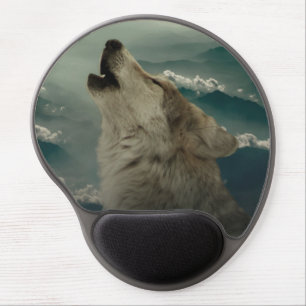 Howling Wolf Gel Mouse Pad