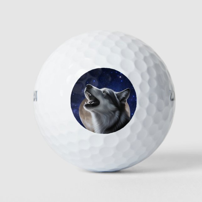 Howling Wolf Golf Balls (Front)