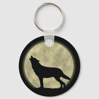 Howling Wolf Keychain