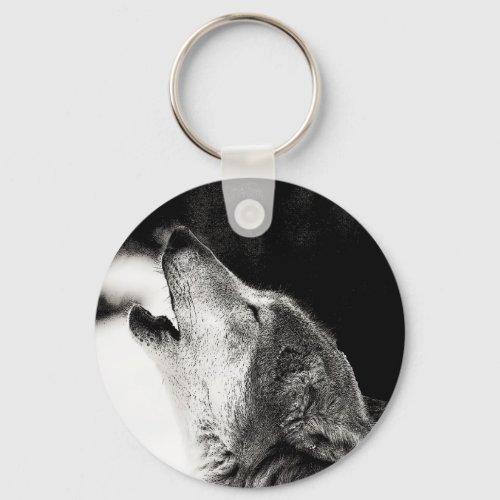 Howling Wolf Keychain