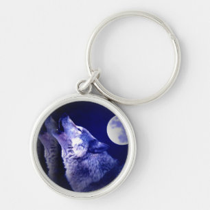 Howling Wolf Keychain