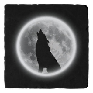 Howling Wolf  Keychain Trivet
