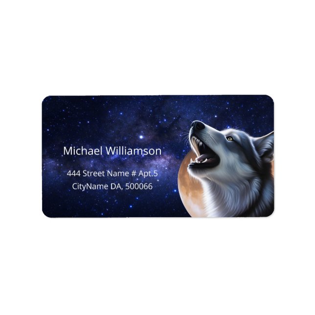 Howling Wolf Label (Front)