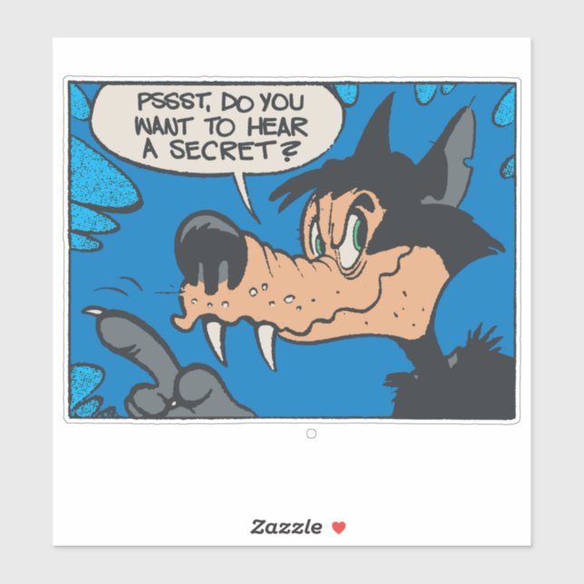 Howling Wolf Like Me • Want To Know A Secret ?  Sticker (Sheet)