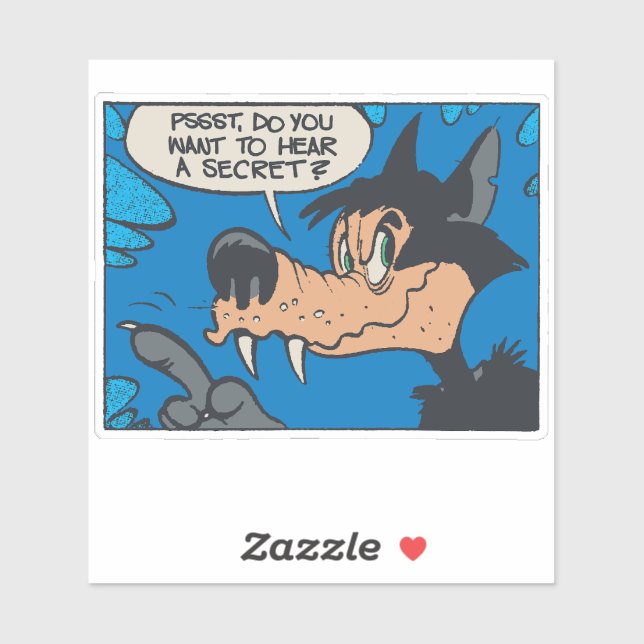Howling Wolf Like Me • Want To Know A Secret ?  Sticker (Sheet)