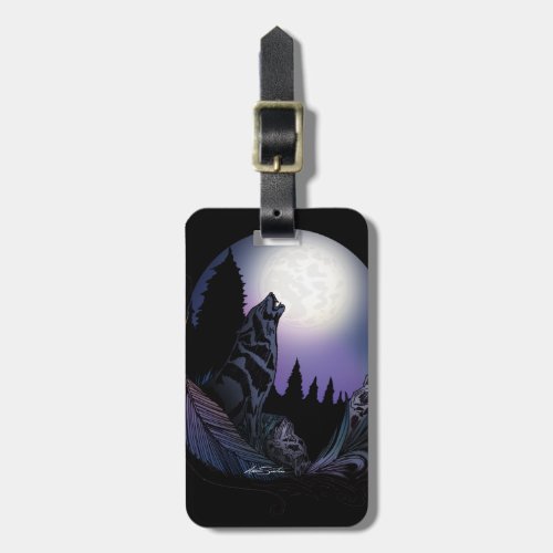 Howling Wolf  Luggage Tag