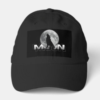 Howling Wolf Moon Cap | Black Aesthetic Dad Hat |