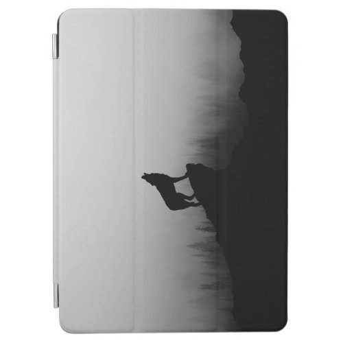 Howling Wolf Moonlit Night Scene iPad Air Cover