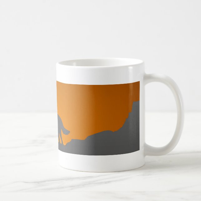 Howling wolf mug (Right)