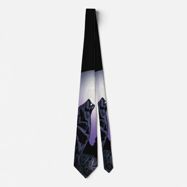 Howling Wolf Neck Tie (Front)