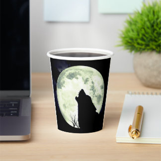 Howling Wolf Paper Cups