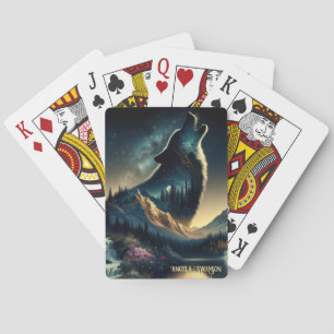 Howling Wolf Poker Cards