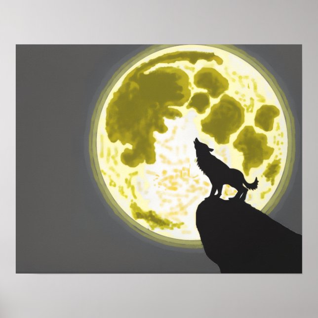 howling wolf poster (Front)
