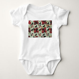 Howling Wolf Quilt Baby Bodysuit