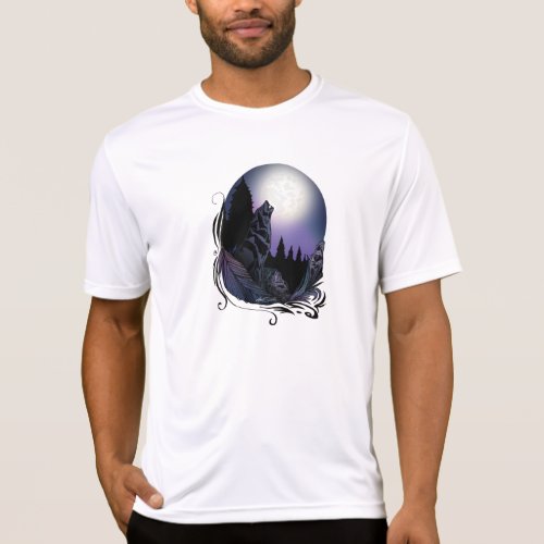 Howling Wolf Signature Design T_Shirt