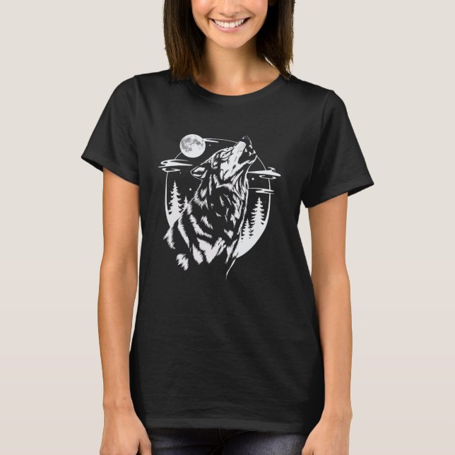 Howling Wolf T-Shirt (Front)