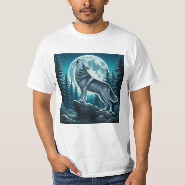 Howling Wolf T-Shirt (Front)