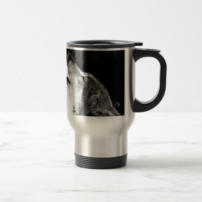 Howling Wolf Travel Mug (Right)