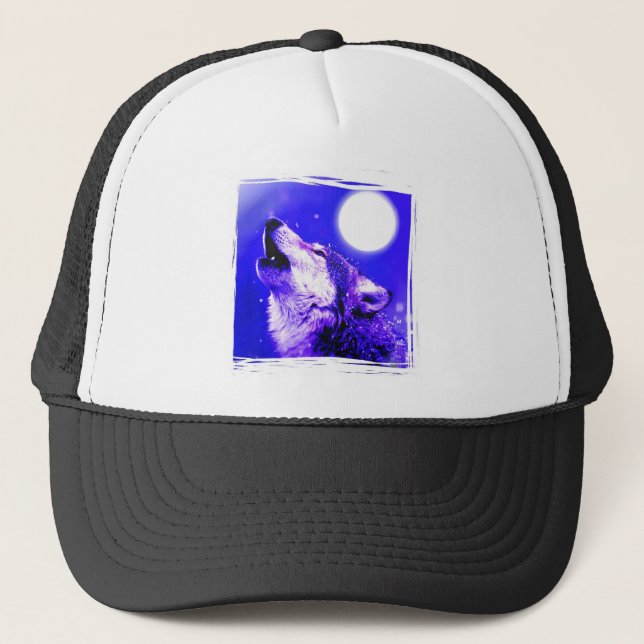 Howling Wolf Trucker Hat (Front)