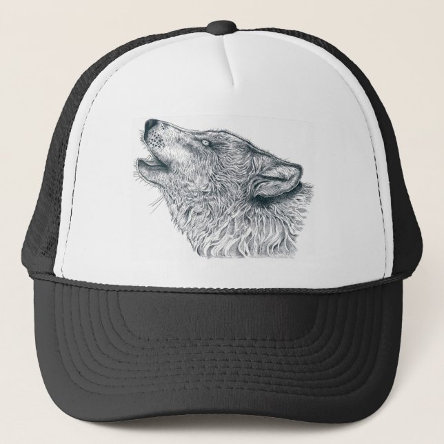 Howling Wolf Trucker Hat (Front)