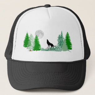 Howling Wolf  Wide View Trucker Hat