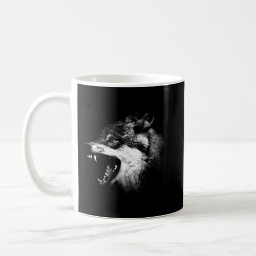 Howling Wolf _ Wolf Novelty _ Wolf Coffee Mug
