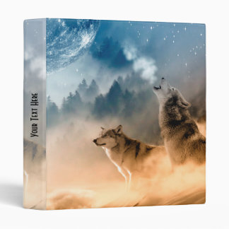 Howling Wolves Foto 3 Ring Binder