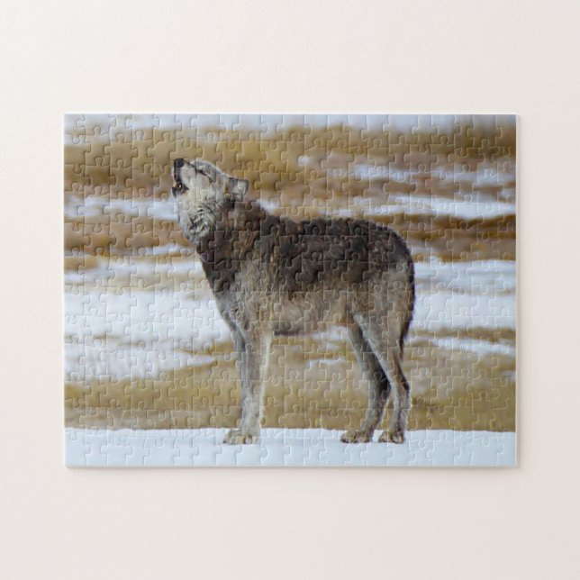 Howling Wolves. Jigsaw Puzzle (Horizontal)