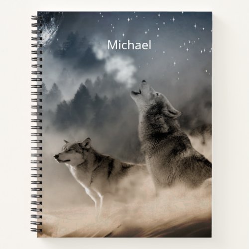 Howling Wolves Notebook