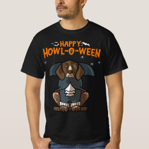 Howloween German Shorthaired Pointer Dog Halloween T-Shirt