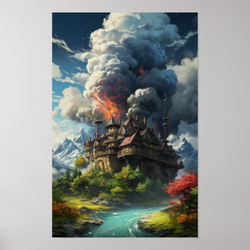 Howls Moving Castle Wallpaper 4K _ Stunningly Rea Poster