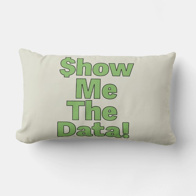 $howMeTheData! Lumbar Pillow (Front)