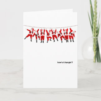 How's it Hangin' Santas Holiday Card