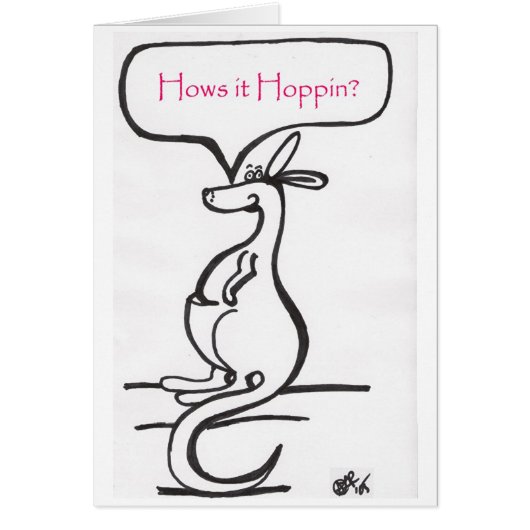 Hows it Hoppin?  (versian 1) Cards (Front)