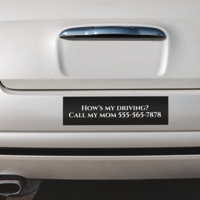 How's my Driving Call My Mom Dad New Driver Car Magnet (Creator Uploaded)