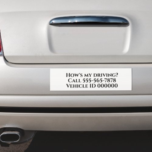 Hows my Driving Company Car Customize Car Magnet