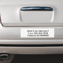 How's my Driving Company Car Customize Magnet
