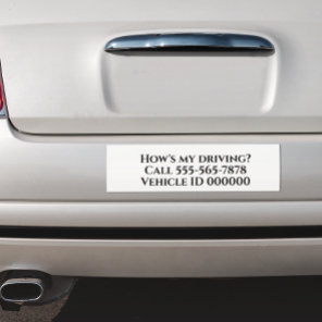 How's my Driving Company Car Customize Magnet