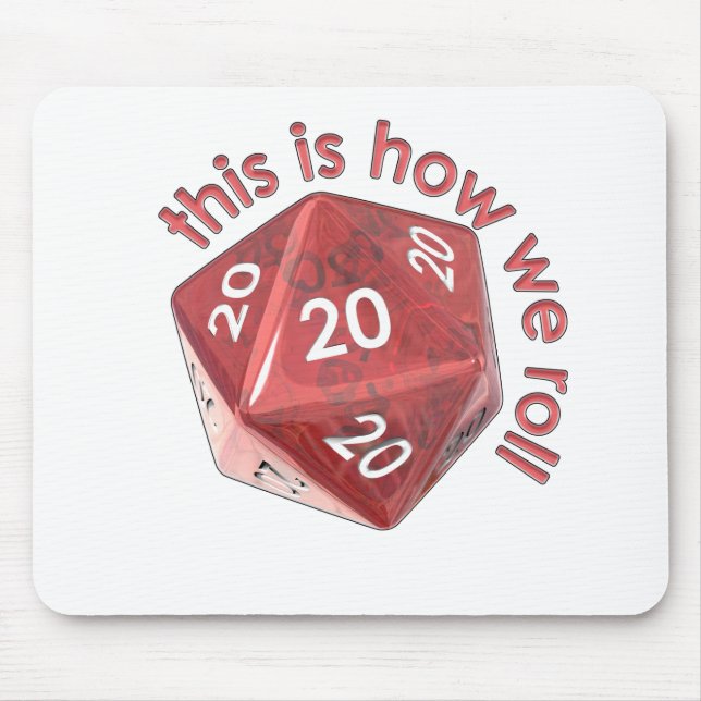 HowWeRoll20s Mouse Pad (Front)