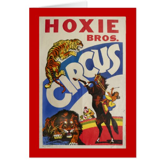 Hoxie Bros. Circus Cards (Front)