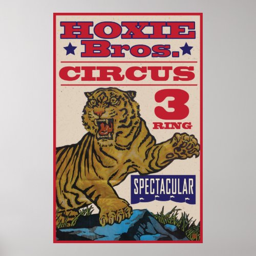 Hoxie Bros Circus Poster