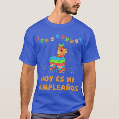 Hoy Es Mi Cumpleanos Pinata Birthday Cinco De Mayo T_Shirt