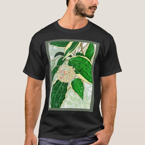 Hoya macrophylla _Variegata_ House Plant Art T_Shi T_Shirt