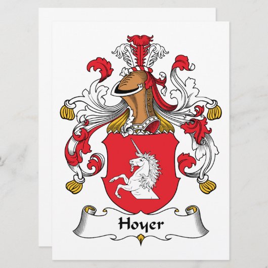 Hoyer Family Crest (Front/Back)
