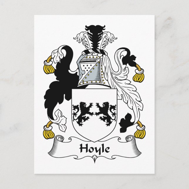 Hoyle Family Crest Postcard (Front)