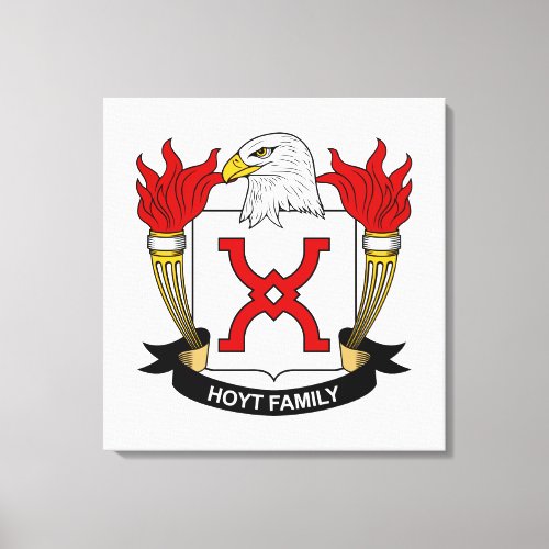 Hoyt Family Crest Canvas Print
