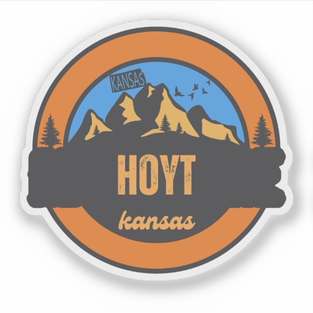 Hoyt, Kansas Sticker (Front)