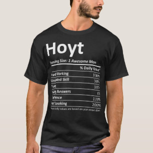 HOYT Nutrition Funny Birthday Personalized Name T-Shirt