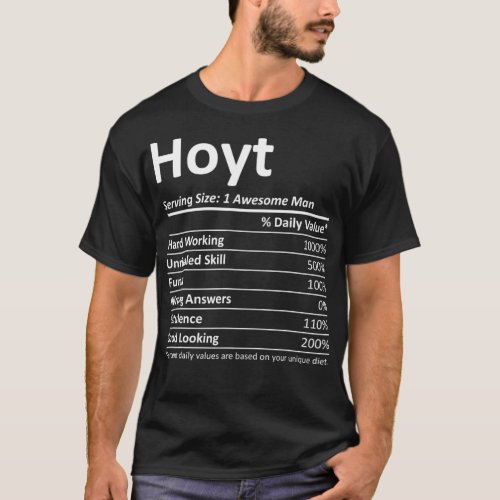 HOYT Nutrition Funny Birthday Personalized Name T_Shirt